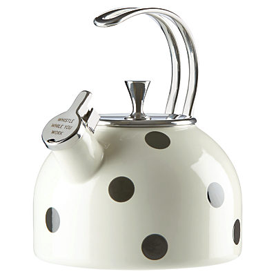 kate spade new york Spot Stovetop Kettle, Black / White